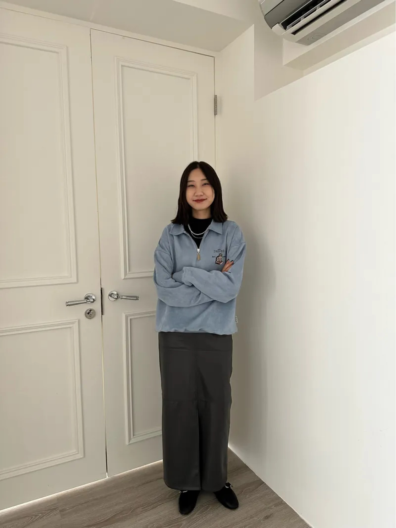 🇯🇵氣質妹妹的灰色皮裙