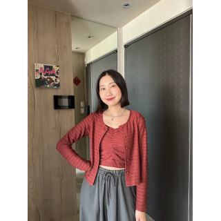 🇯🇵氣質罩衫+背心兩件組套裝/四色