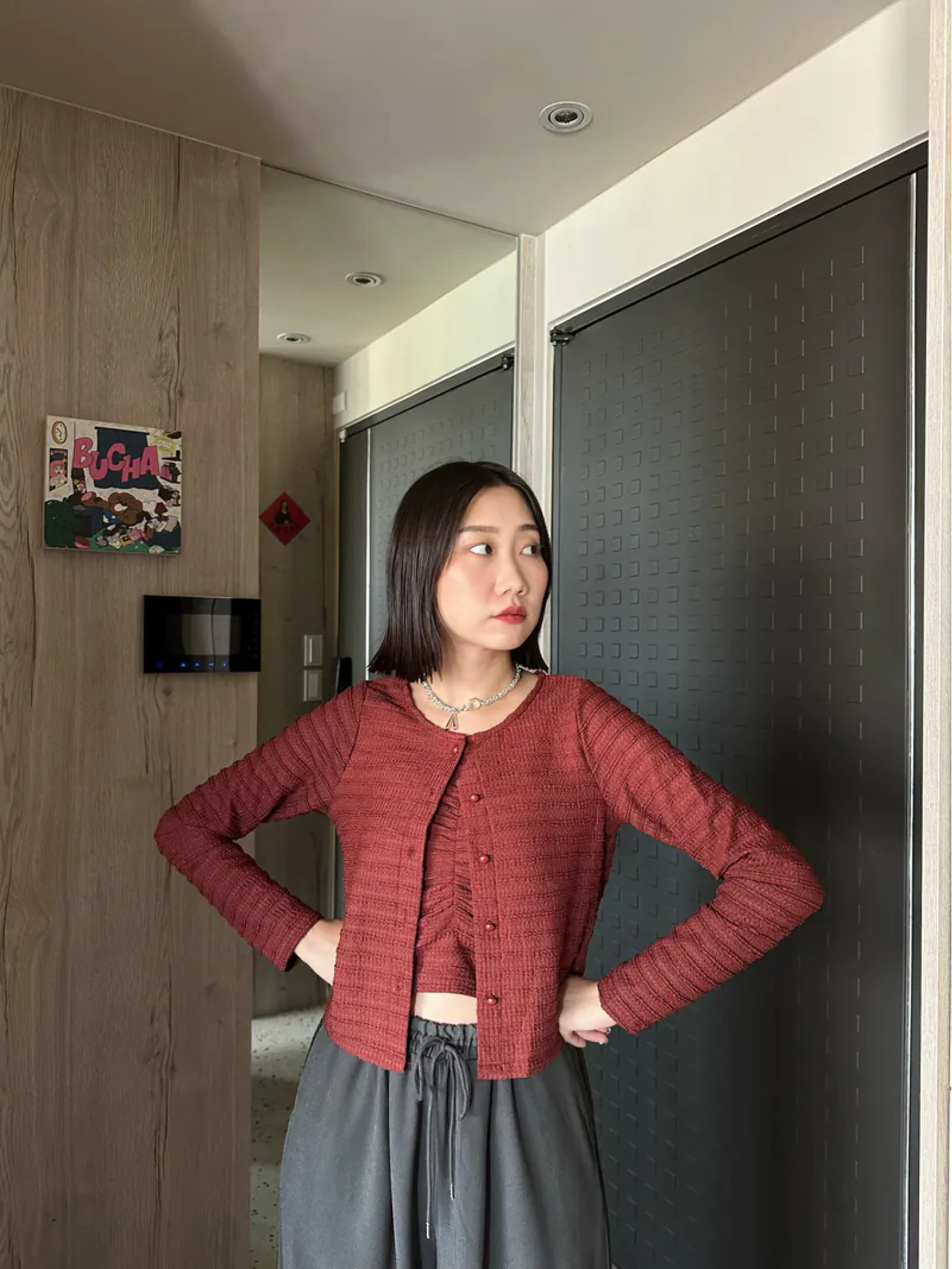 🇯🇵氣質罩衫+背心兩件組套裝/四色