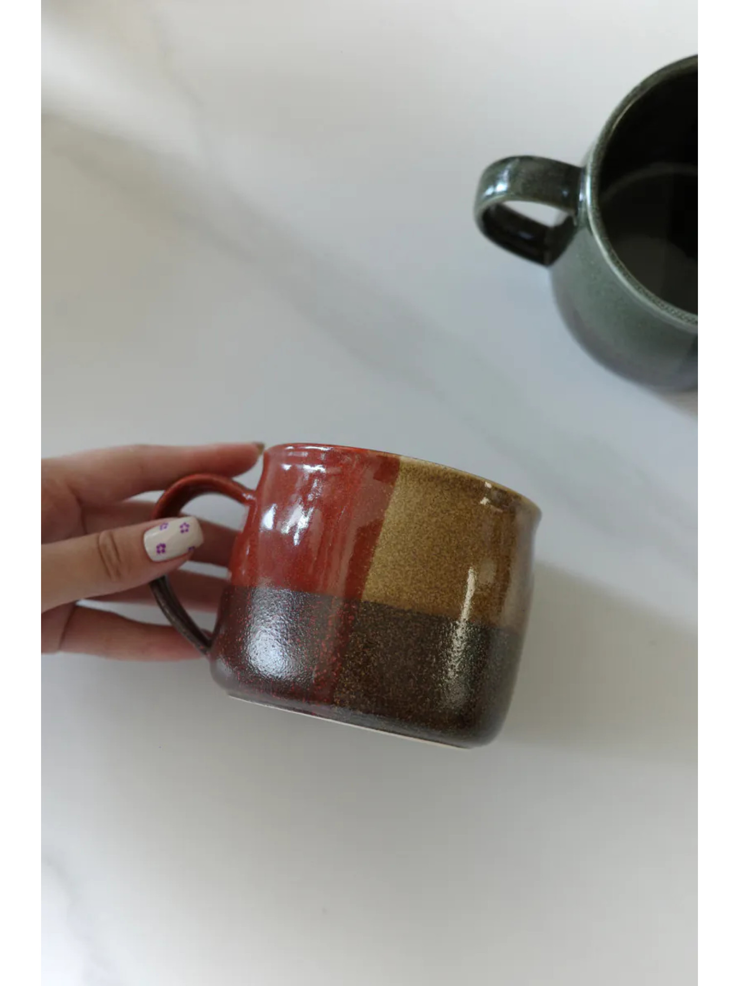 🇯🇵美濃燒釉料排列馬克杯/兩色