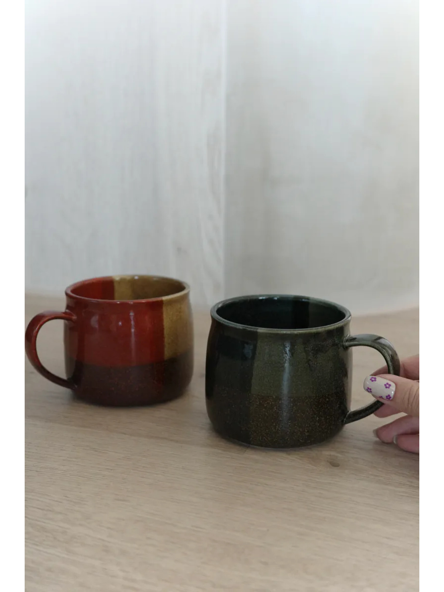 🇯🇵美濃燒釉料排列馬克杯/兩色