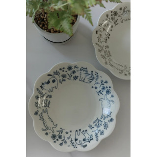 🇯🇵貓貓花卉餐盤/兩色