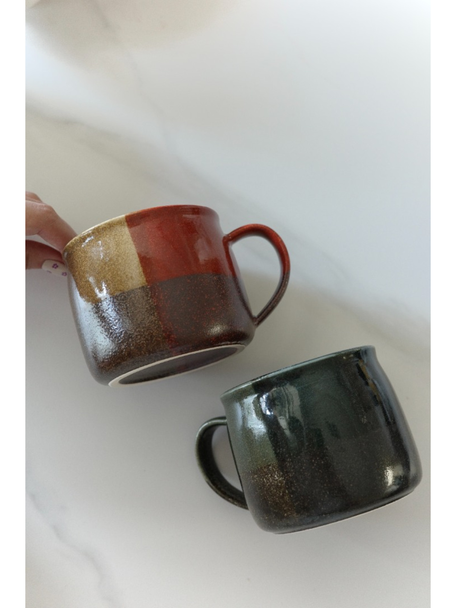 🇯🇵美濃燒釉料排列馬克杯/兩色