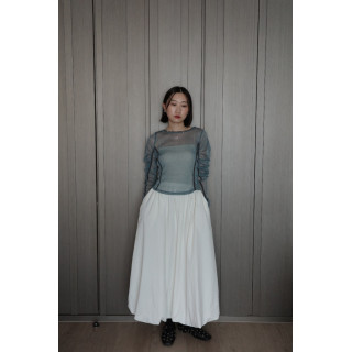 🇯🇵舒適尼龍氣球半身裙/黑