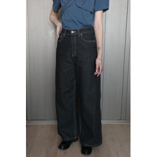 🇯🇵經典款縫線丹寧寬褲/兩色