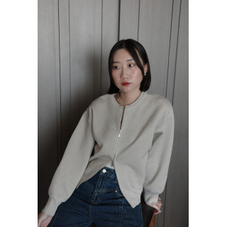 🇯🇵簡約閃粉雙拉鍊上衣/三色