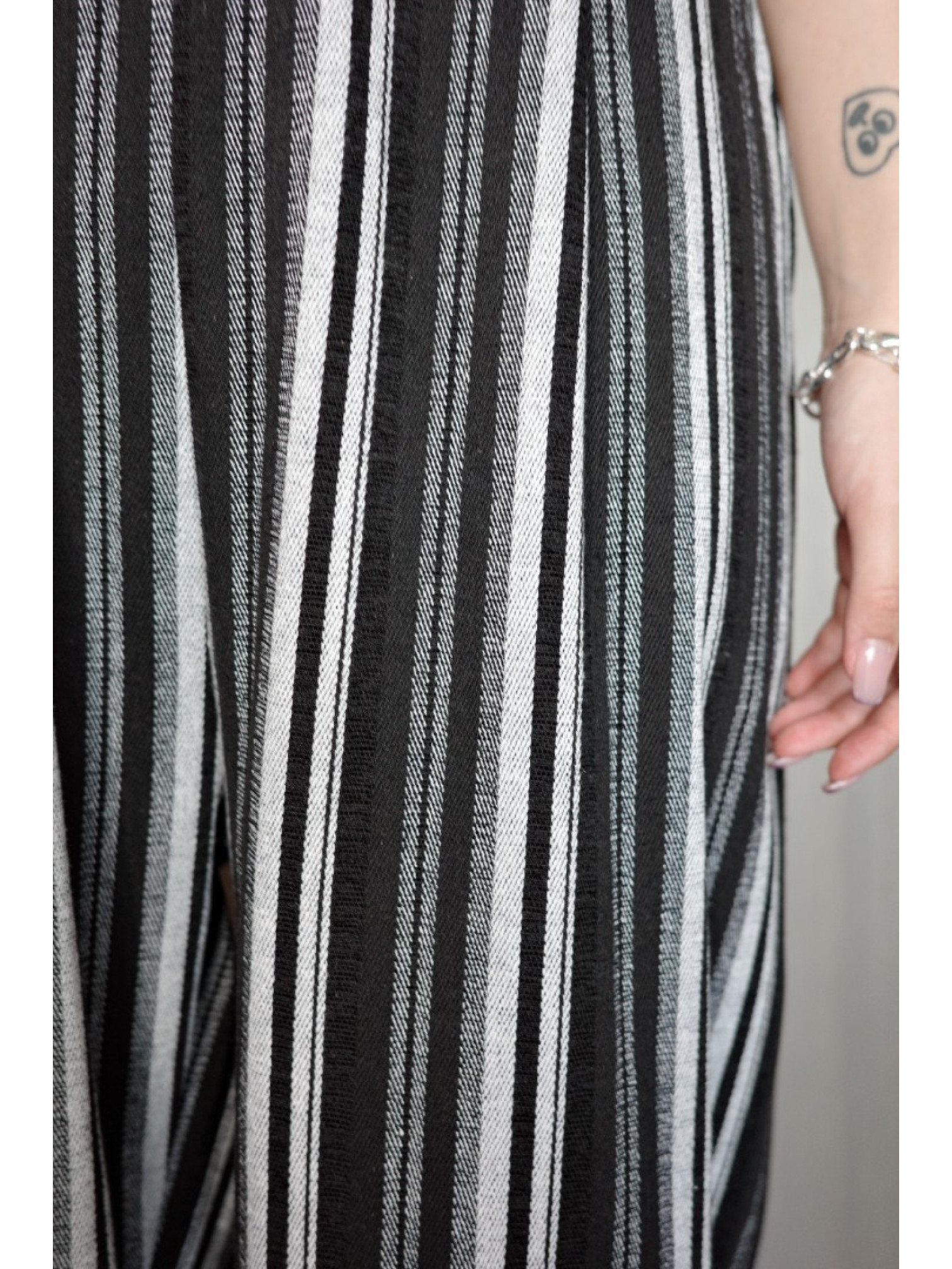 🇯🇵鬆緊條紋寬褲/M-L