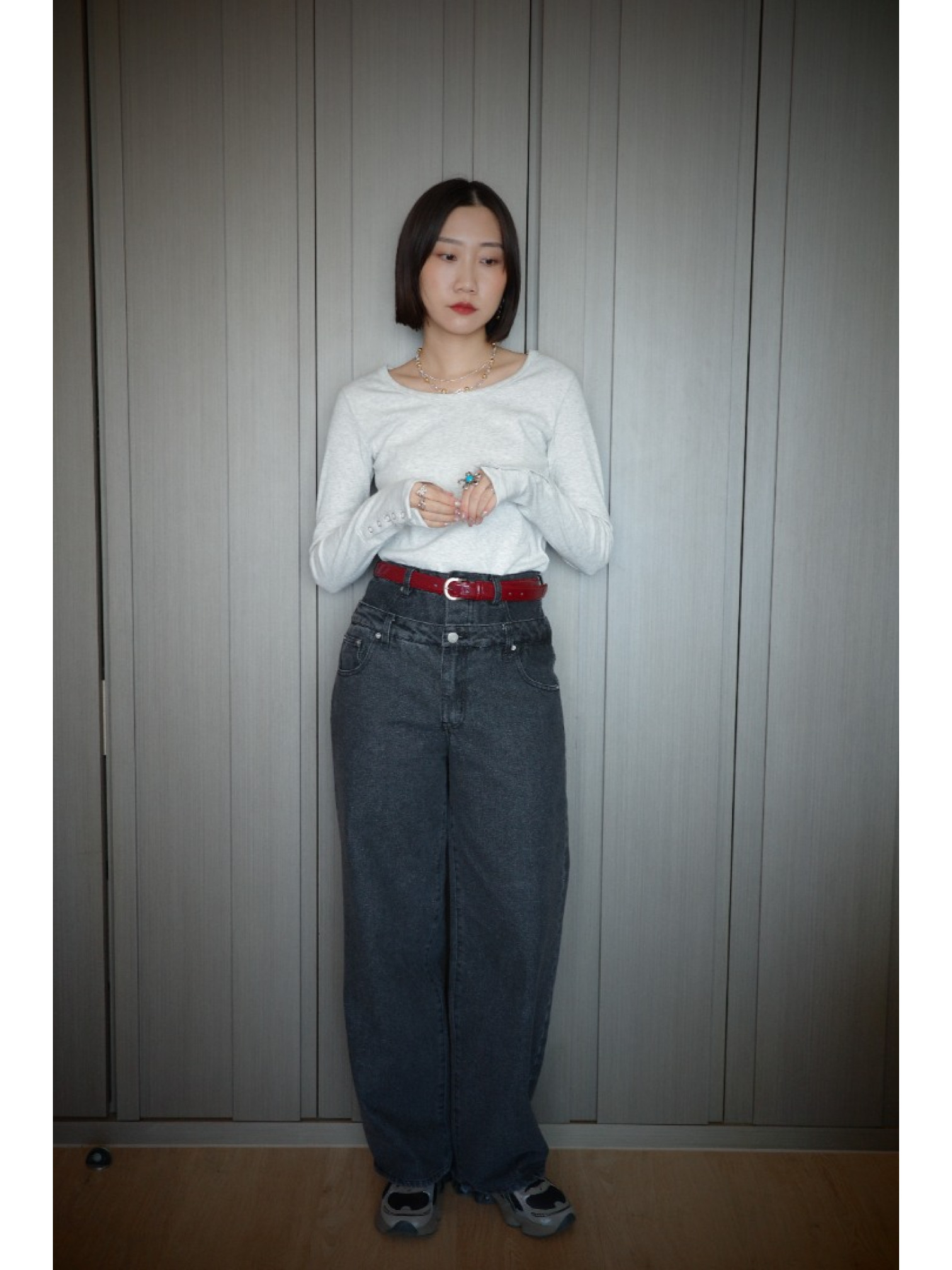 🇯🇵銀扣羅紋上衣/三色