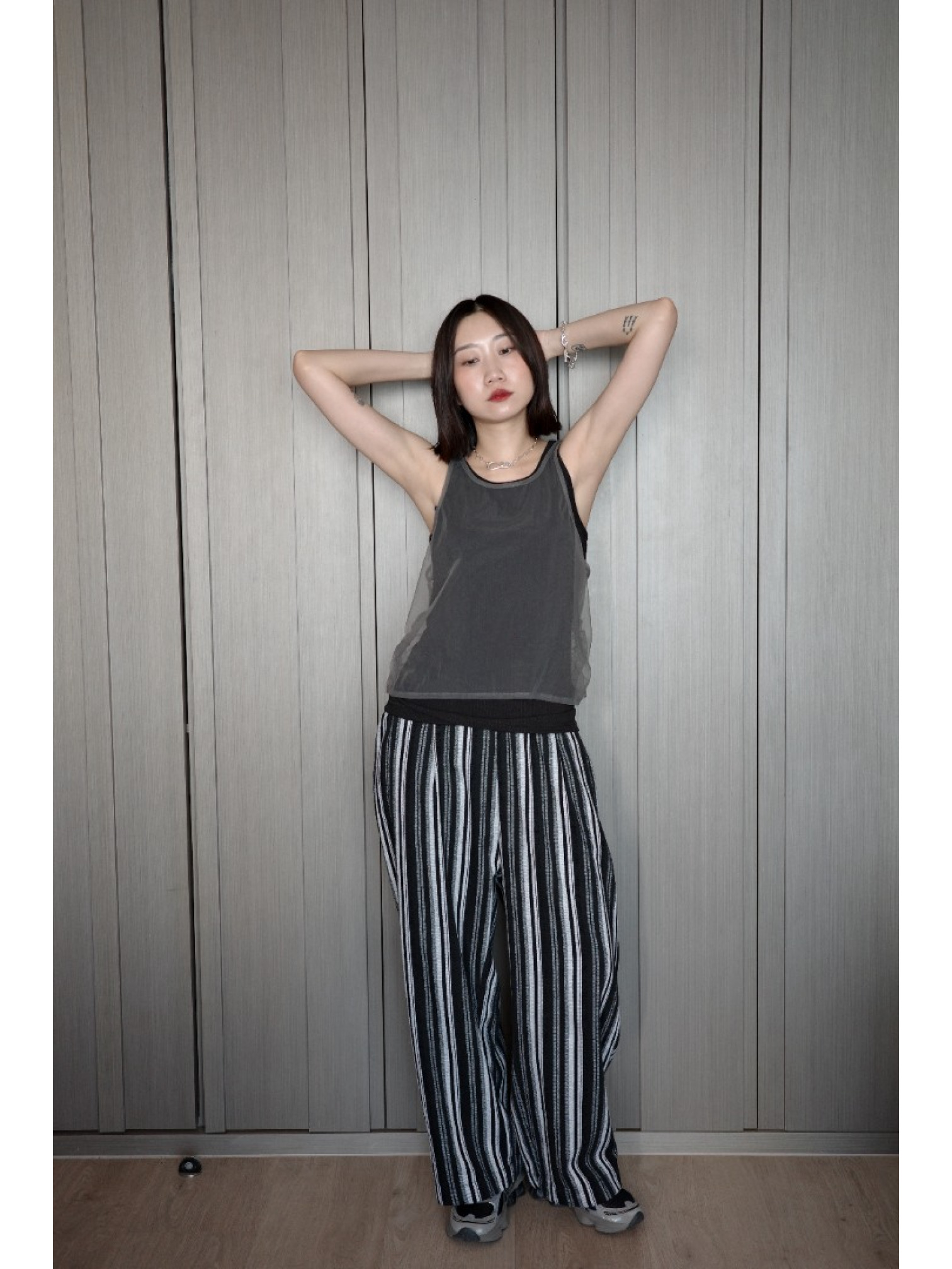 🇯🇵薄紗分層羅紋背心/三色