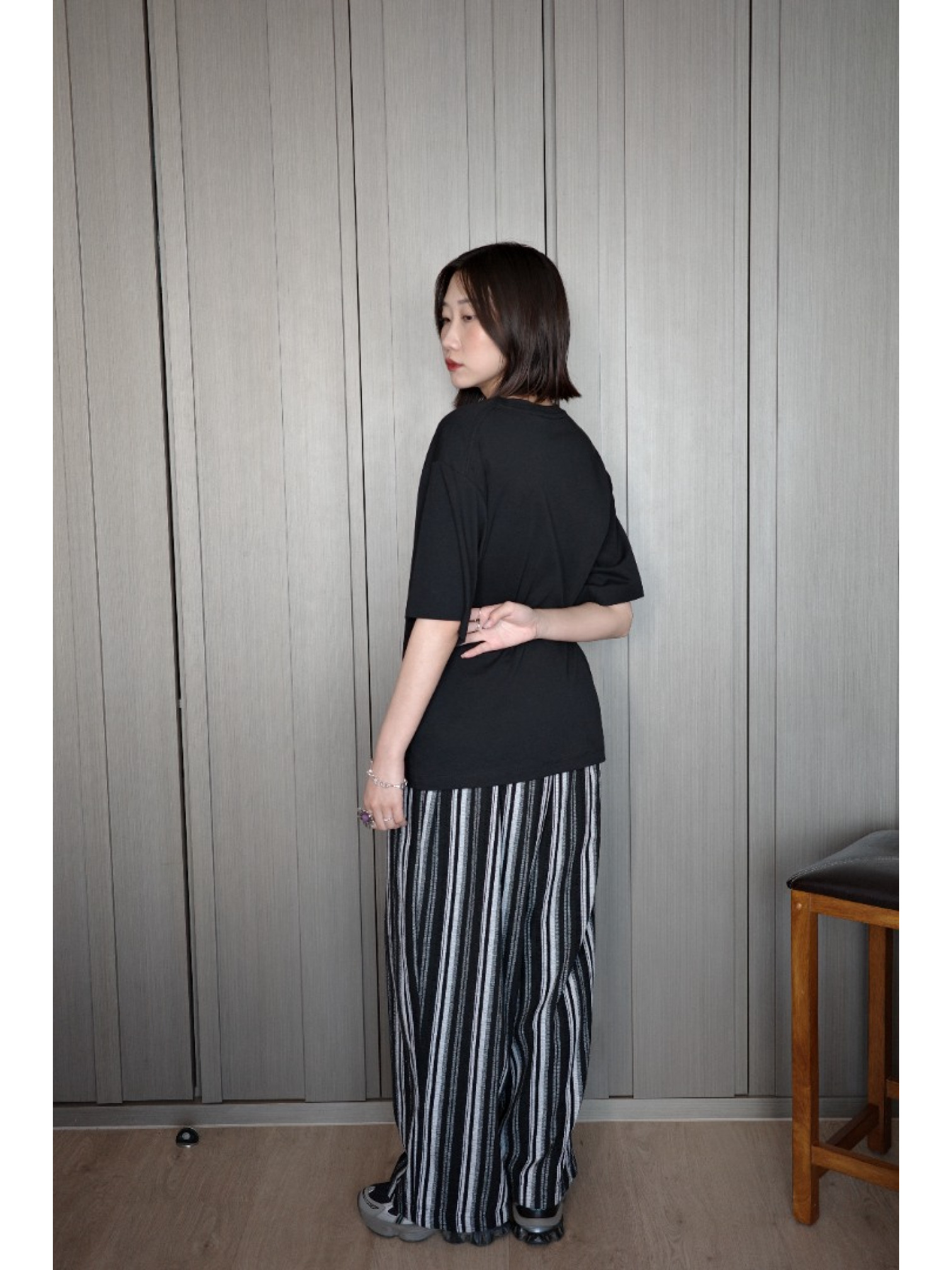 🇯🇵落肩相片印花短T/白