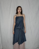 🇯🇵時髦感荷葉邊牛仔吊帶裙/S-L