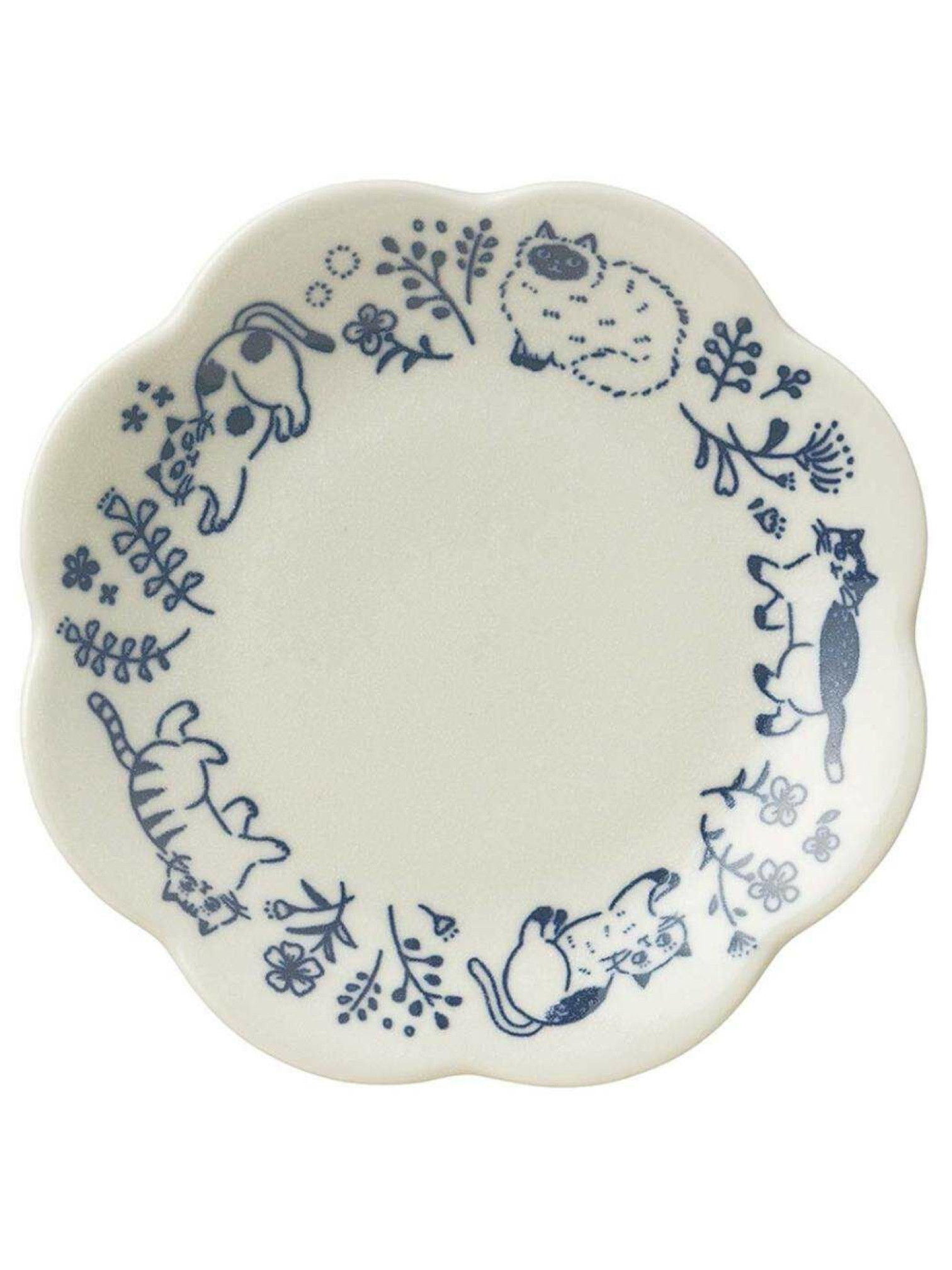 🇯🇵貓貓花卉餐盤/兩色