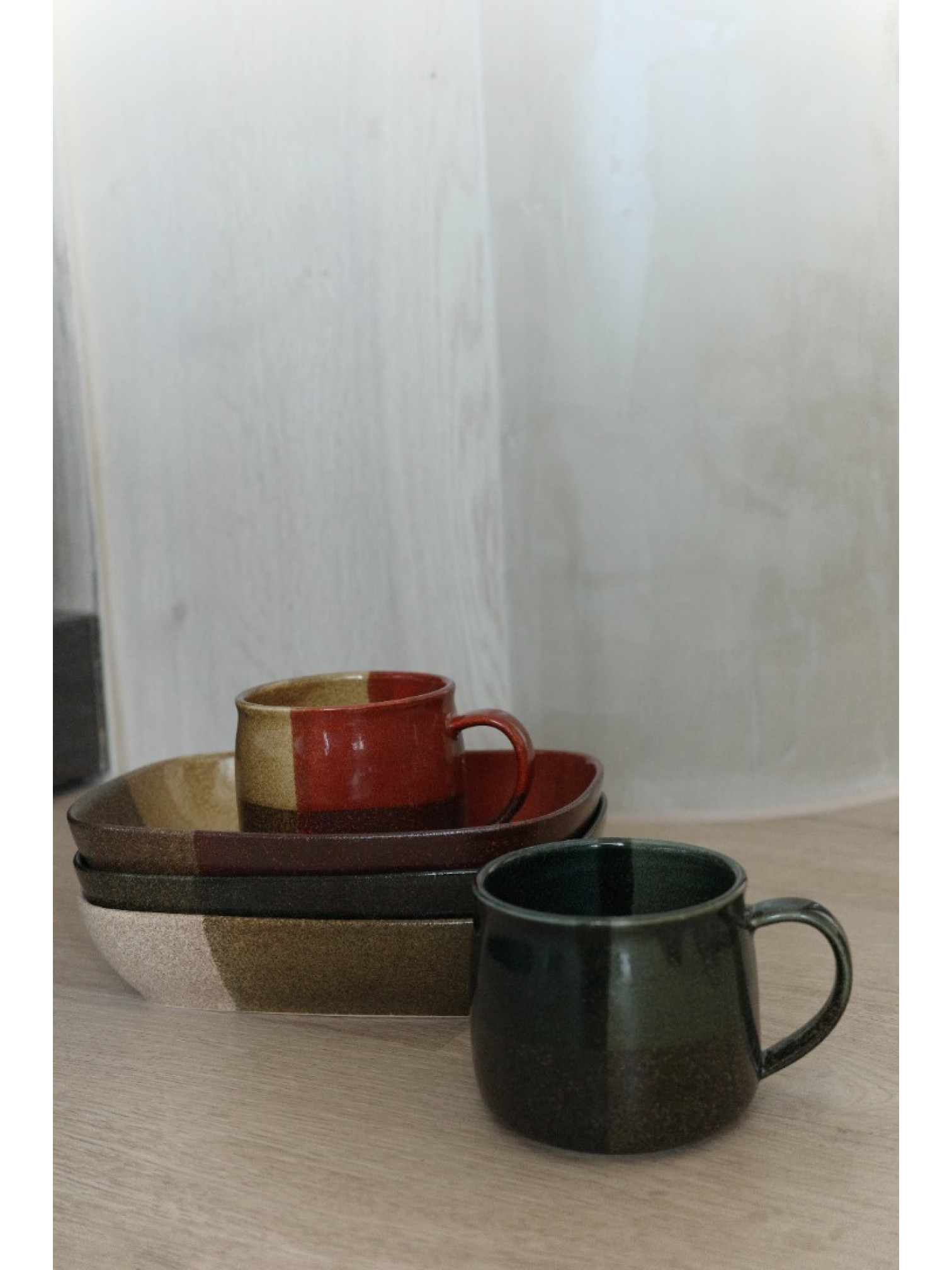 🇯🇵美濃燒釉料排列馬克杯/兩色