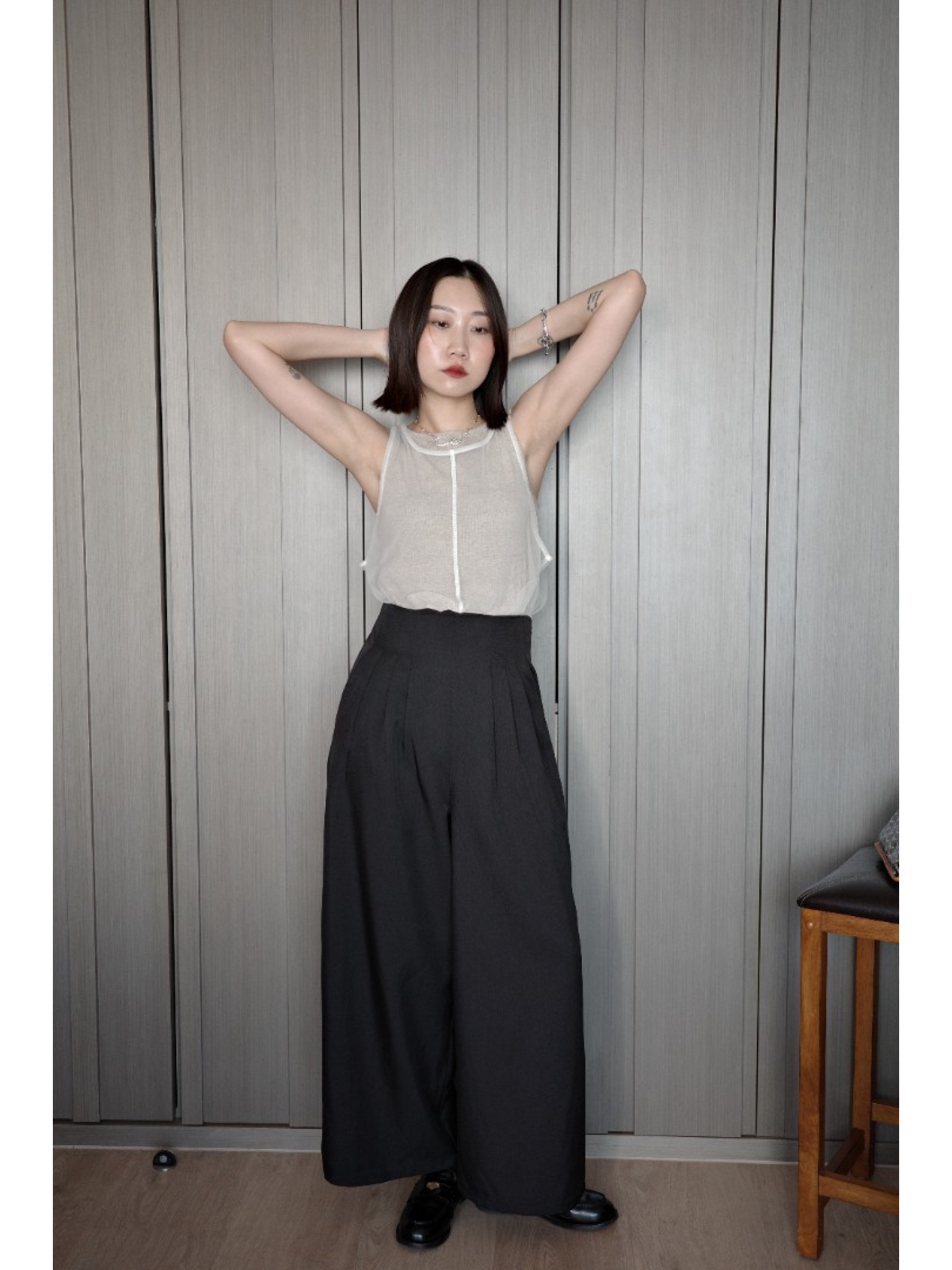 🇯🇵俐落打褶西裝褲/兩色