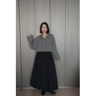 🇯🇵舒適尼龍氣球半身裙/黑
