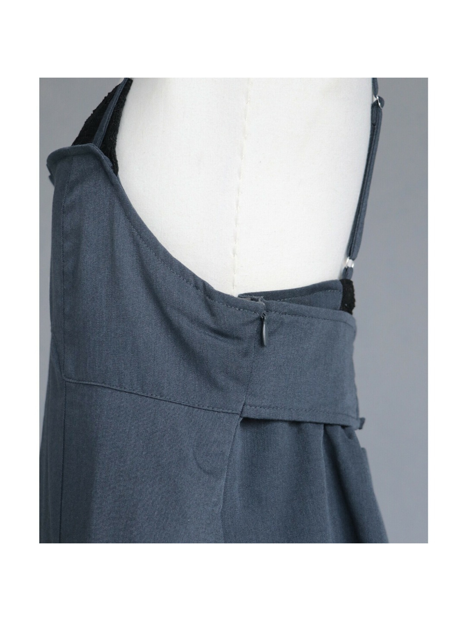 🇯🇵大人感蕾絲拼接吊帶洋裝/灰