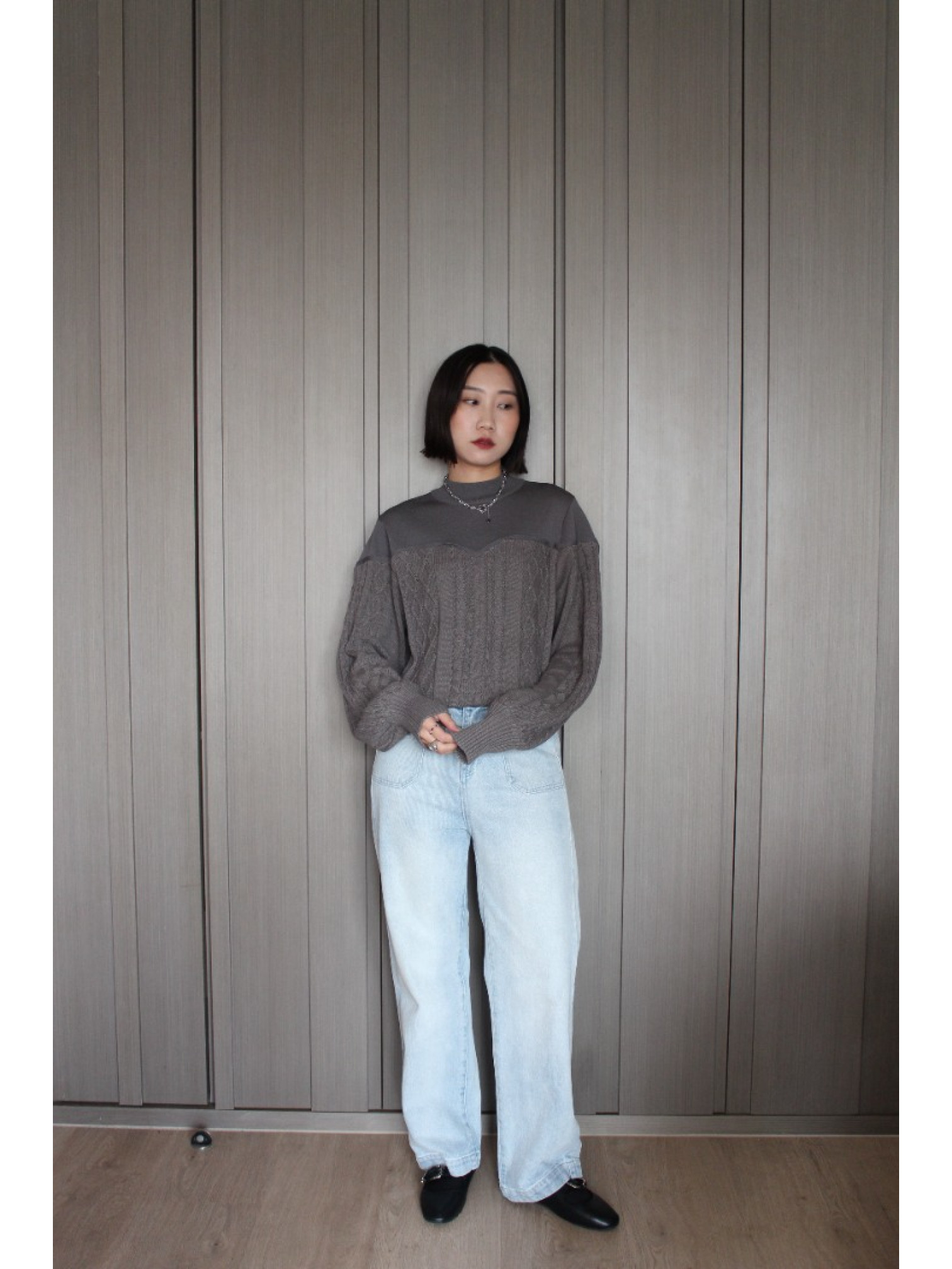 🇯🇵馬甲造型拼接針織衫/三色