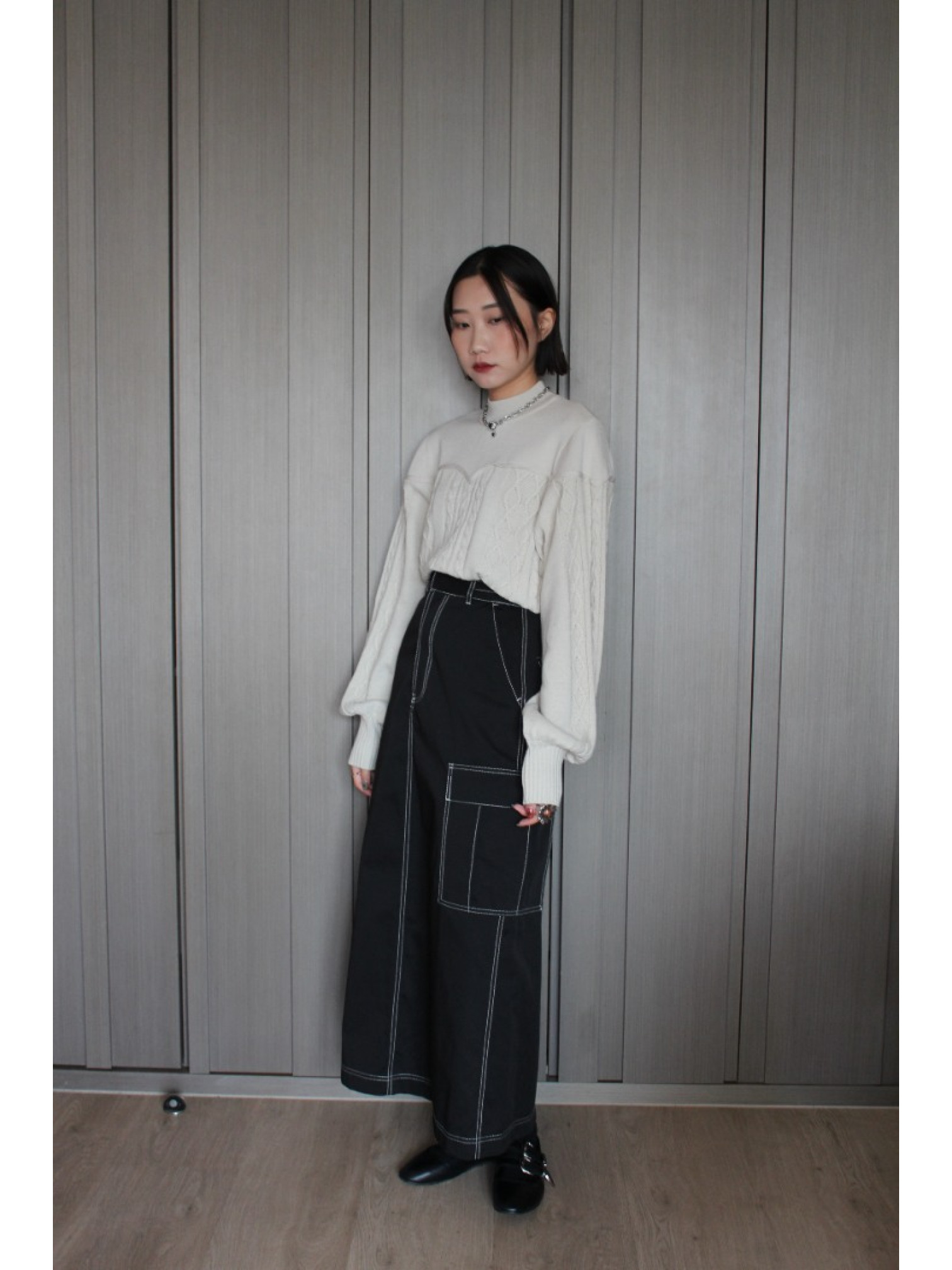 🇯🇵馬甲造型拼接針織衫/三色