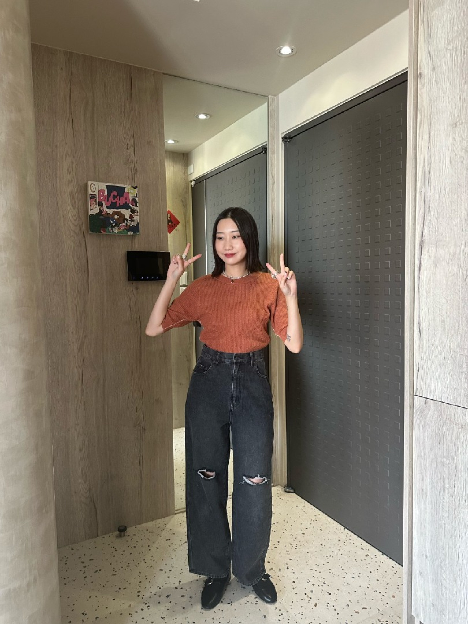 🇯🇵讚讚版型破損牛仔褲/兩色L