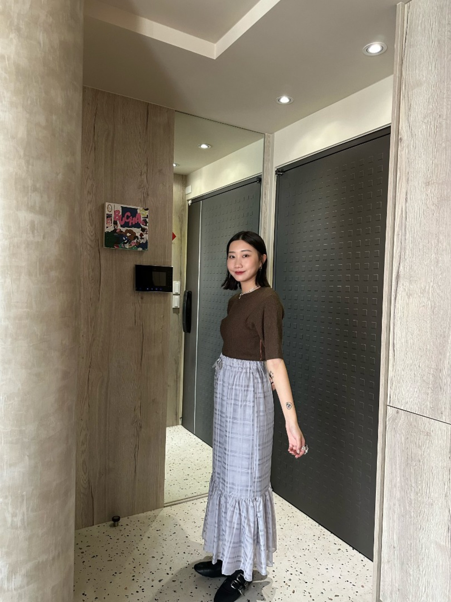 🇯🇵滾邊撞色針織衫/磚紅&咖啡