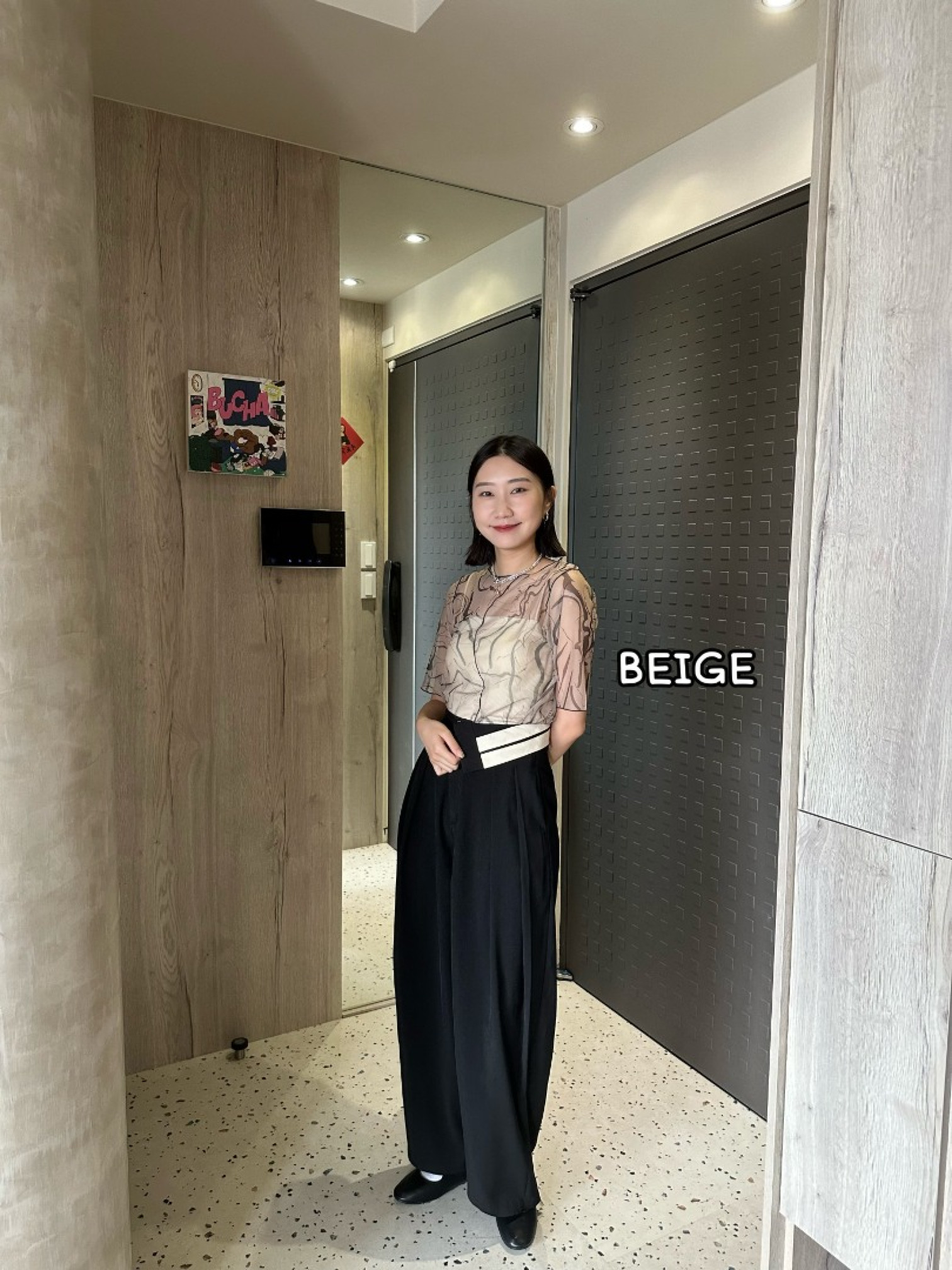 🇯🇵圓領大理石紋透膚內搭/兩色