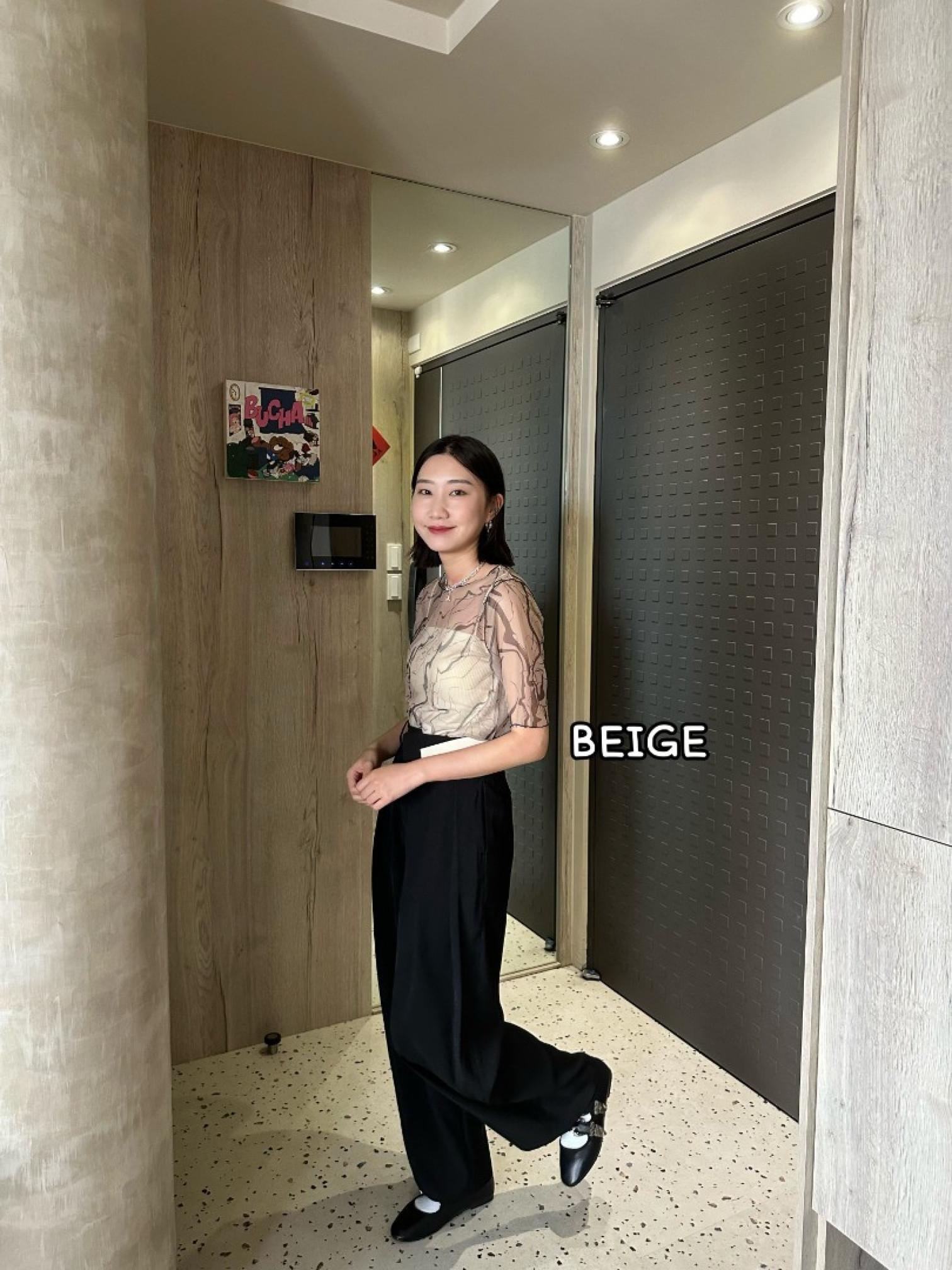 🇯🇵圓領大理石紋透膚內搭/兩色