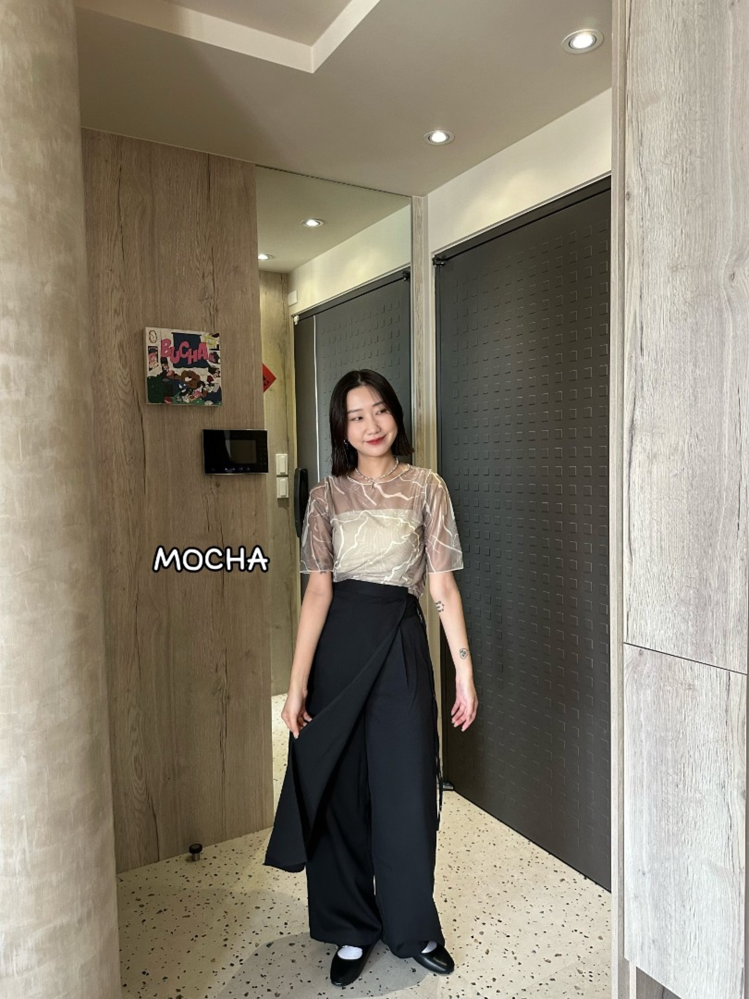 🇯🇵圓領大理石紋透膚內搭/兩色