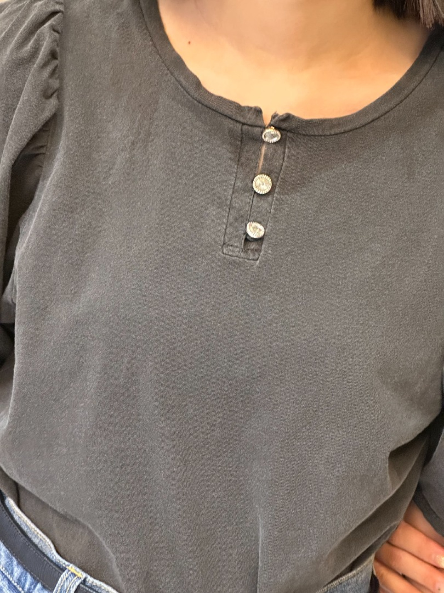 🇯🇵卡哇伊復古澎澎袖上衣/三色