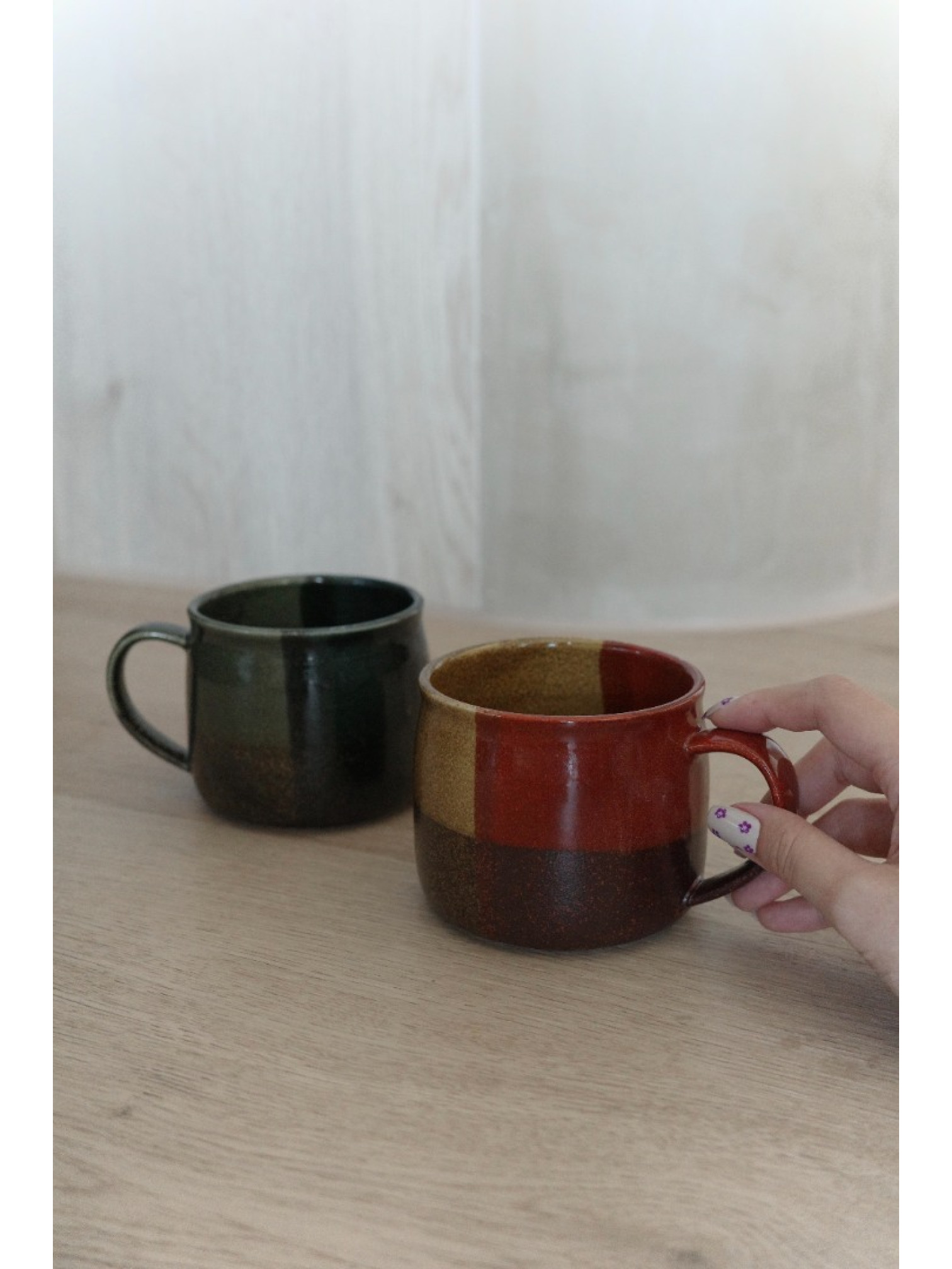 🇯🇵美濃燒釉料排列馬克杯/兩色
