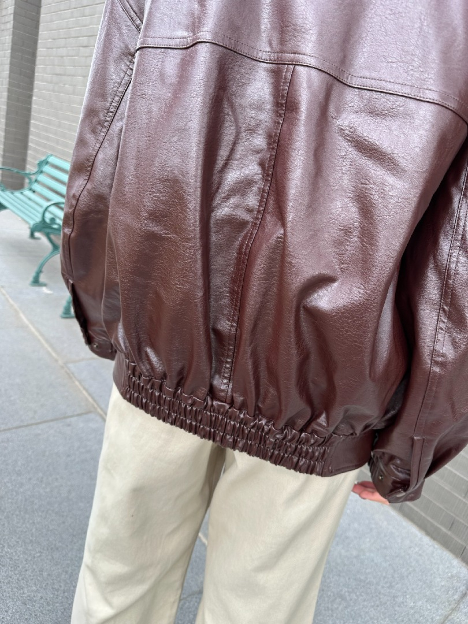 🇯🇵兩件式OVER SIZE帥氣皮革外套/棕