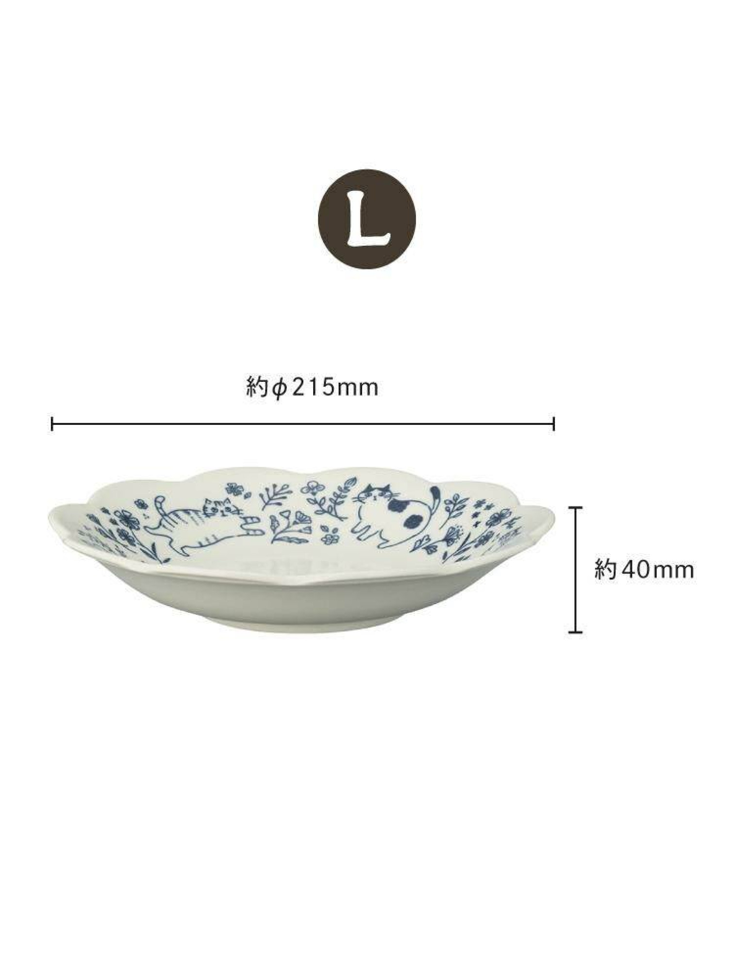 🇯🇵貓貓花卉餐盤/兩色