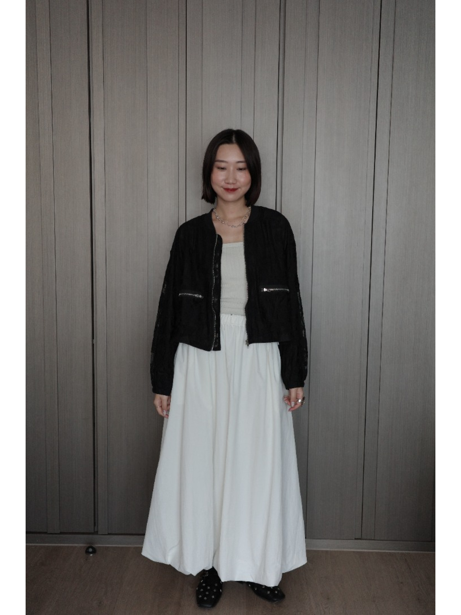 🇯🇵舒適尼龍氣球半身裙/黑