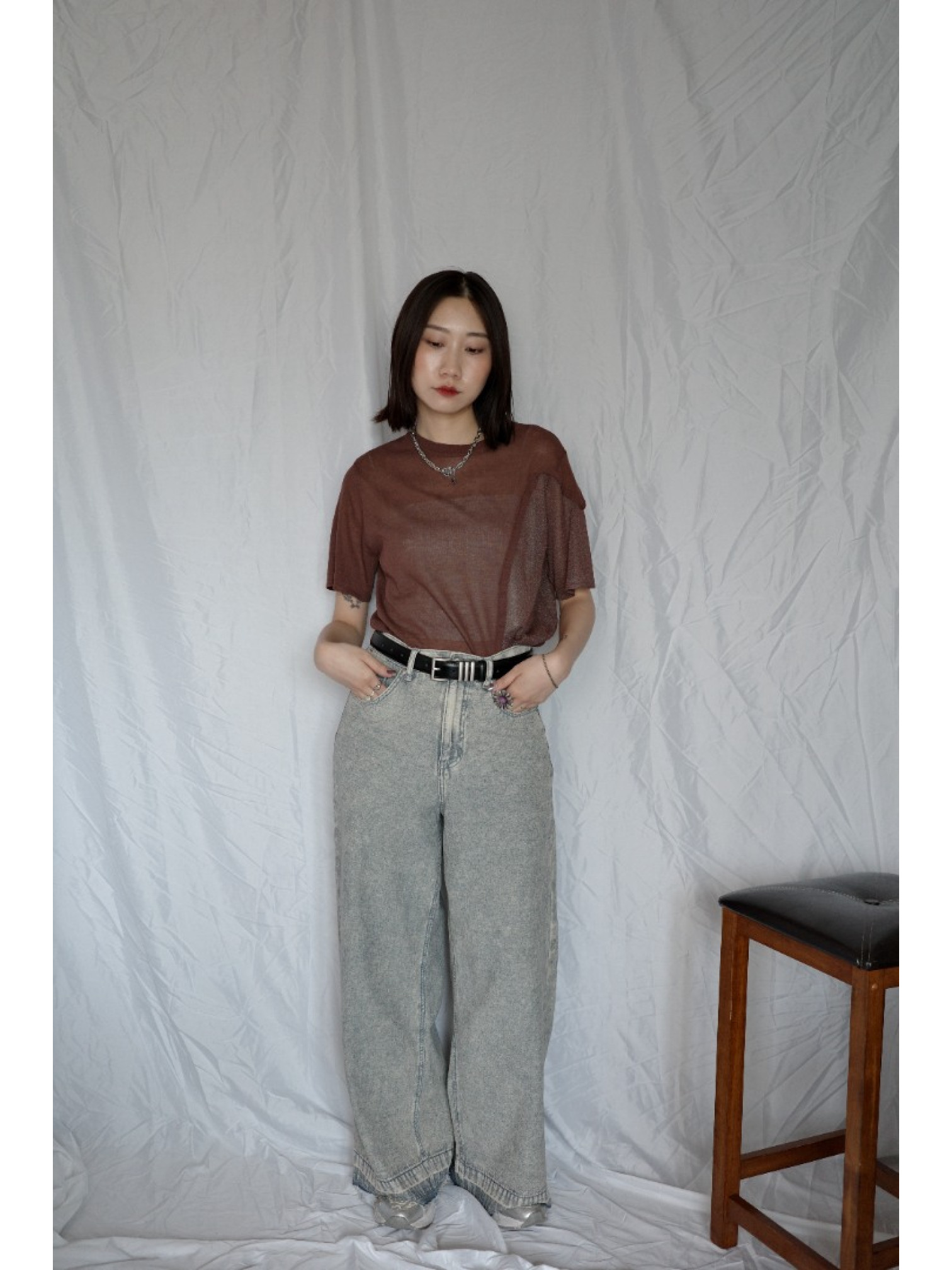 🇯🇵10盎司丹寧寬褲/復古色