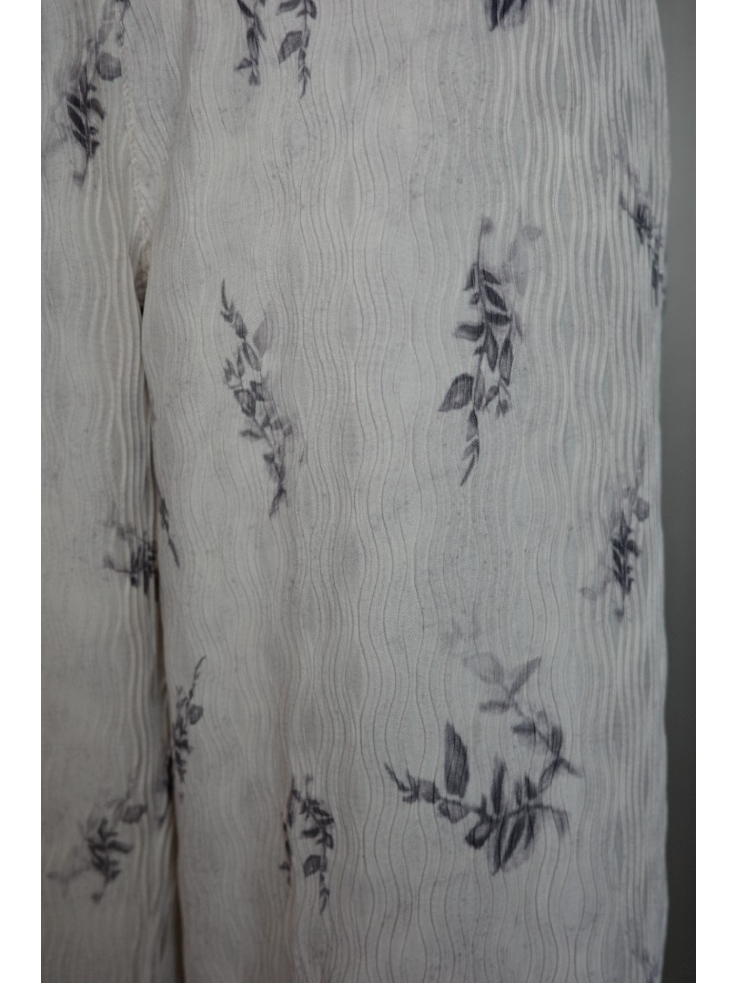 🇯🇵立體紋理植物印花長褲/M