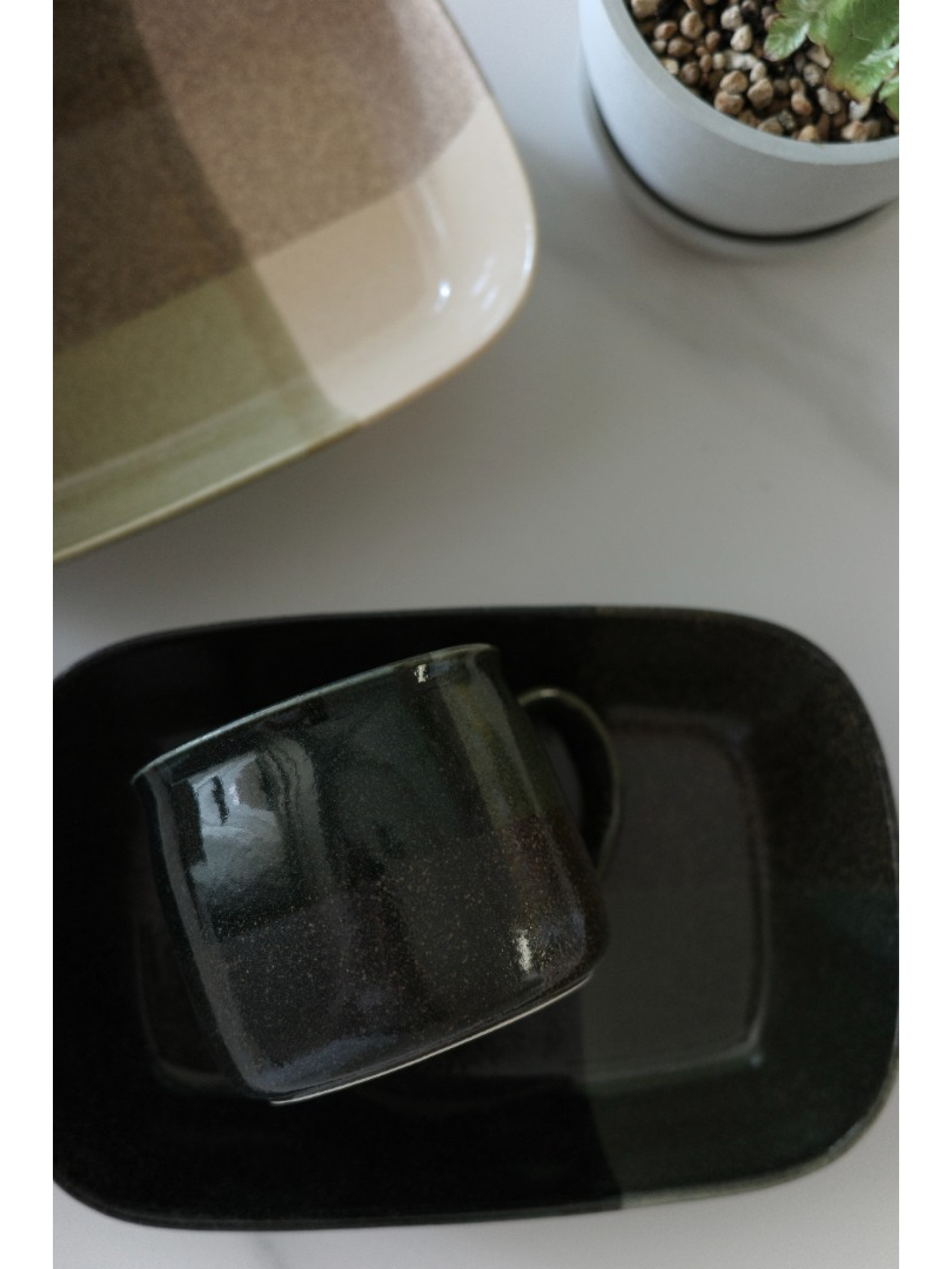 🇯🇵美濃燒釉料排列馬克杯/兩色