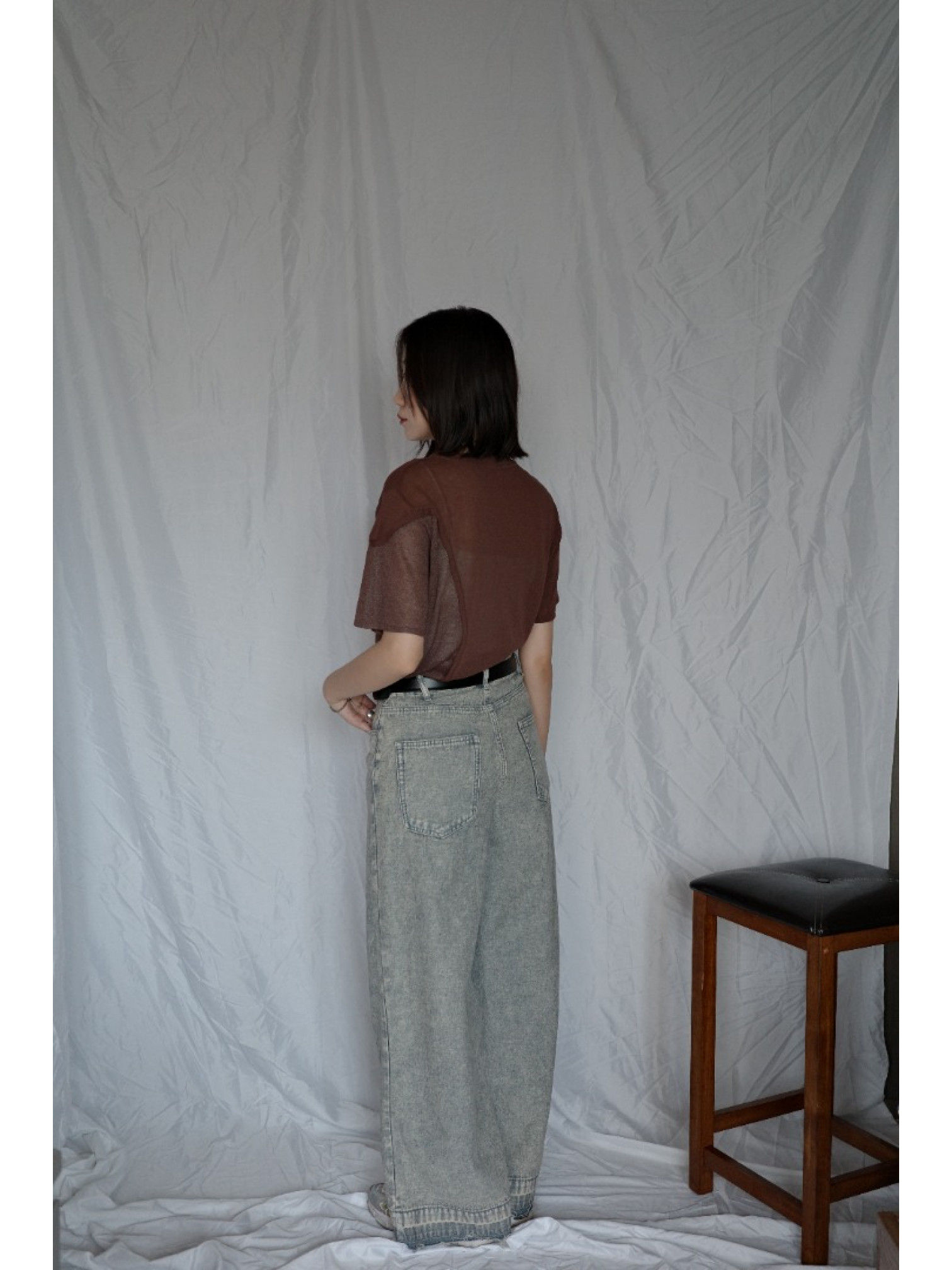 🇯🇵10盎司丹寧寬褲/復古色