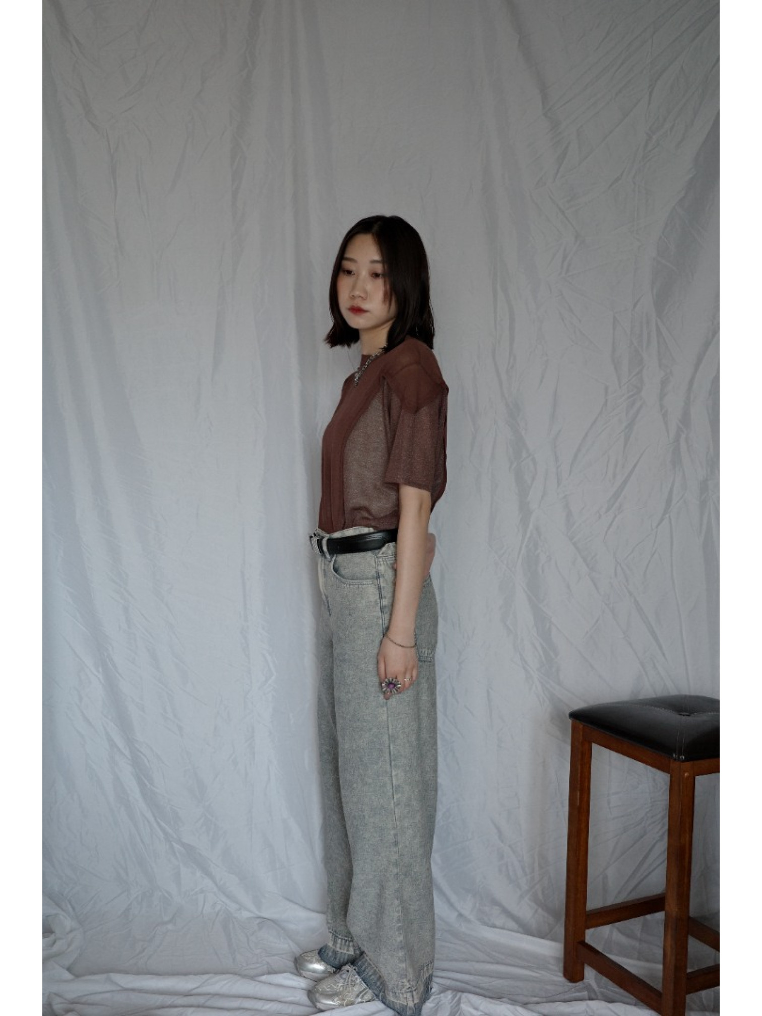 🇯🇵10盎司丹寧寬褲/復古色