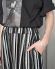 🇯🇵鬆緊條紋寬褲/M-L
