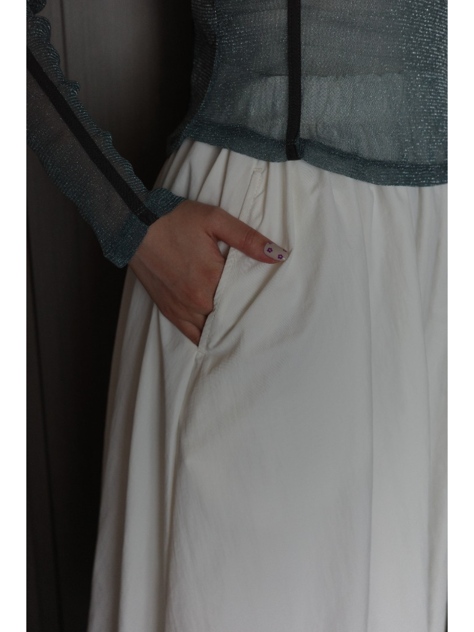 🇯🇵舒適尼龍氣球半身裙/黑