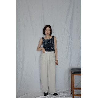 🇯🇵網眼雙層西裝褲/米