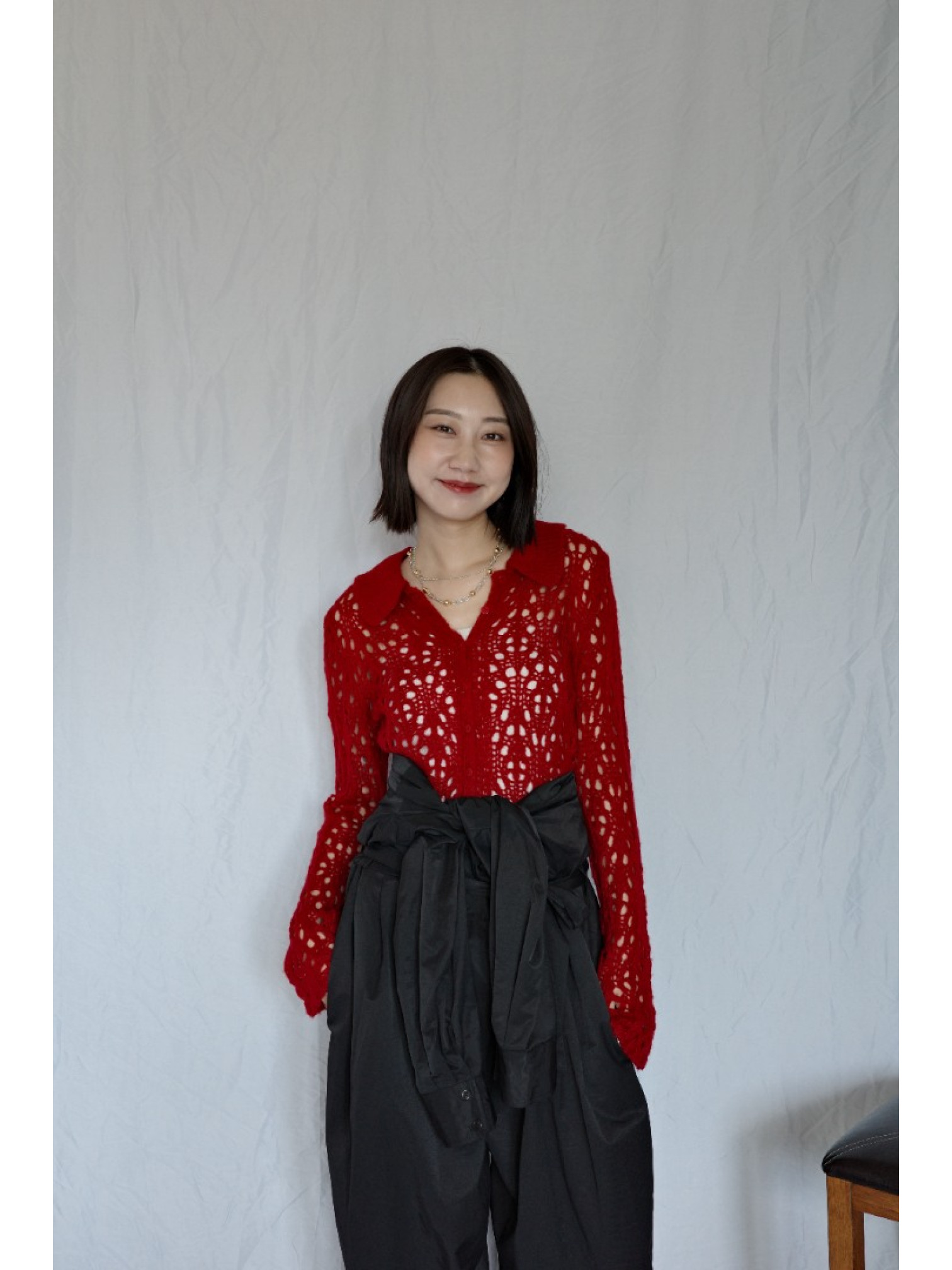 JP｜率性工裝感連身褲/黑