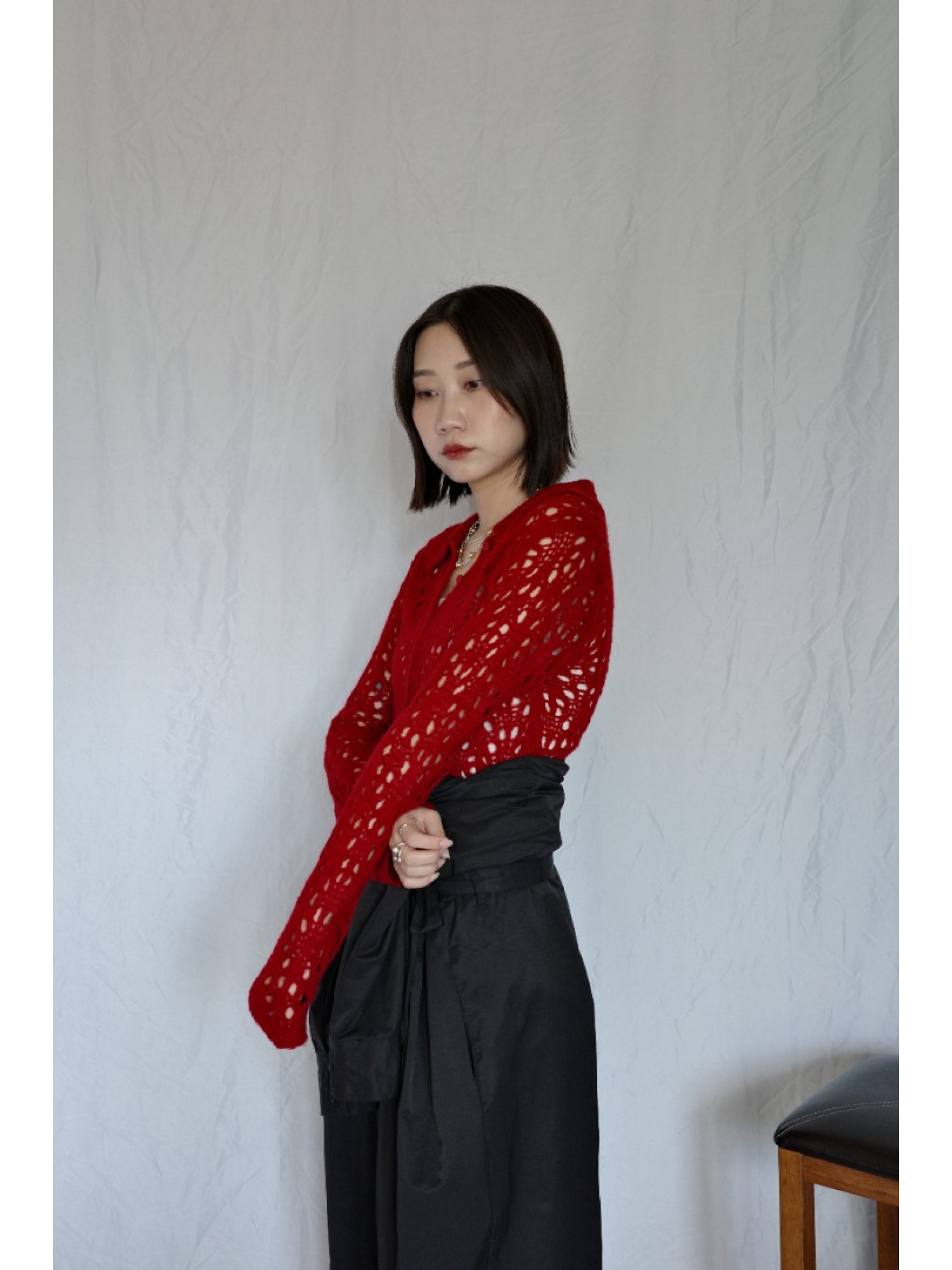 JP｜率性工裝感連身褲/黑