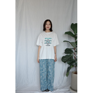 JP｜皺摺感清新印花上衣