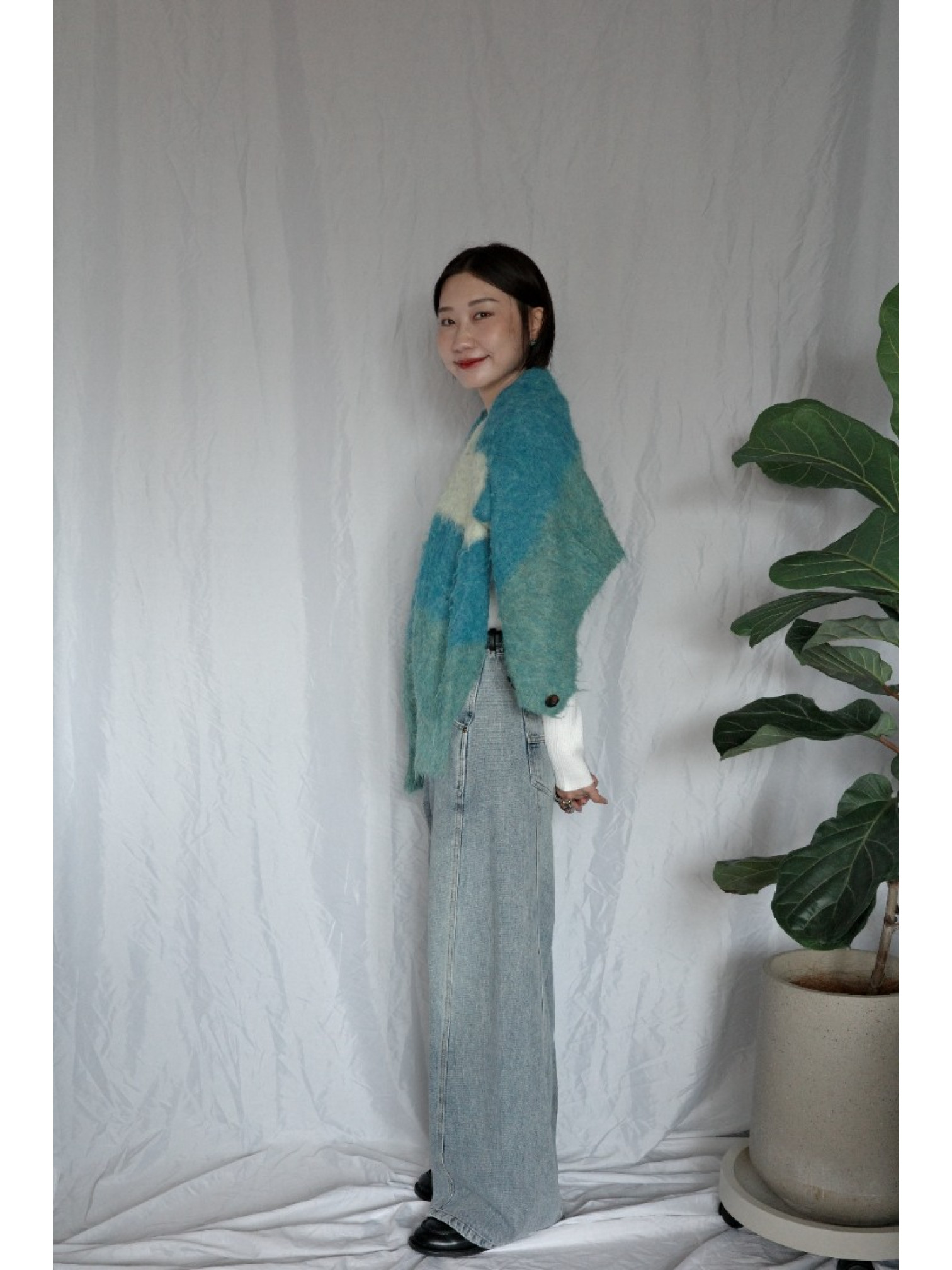 JP｜完美比例斜紋牛仔褲/淺藍