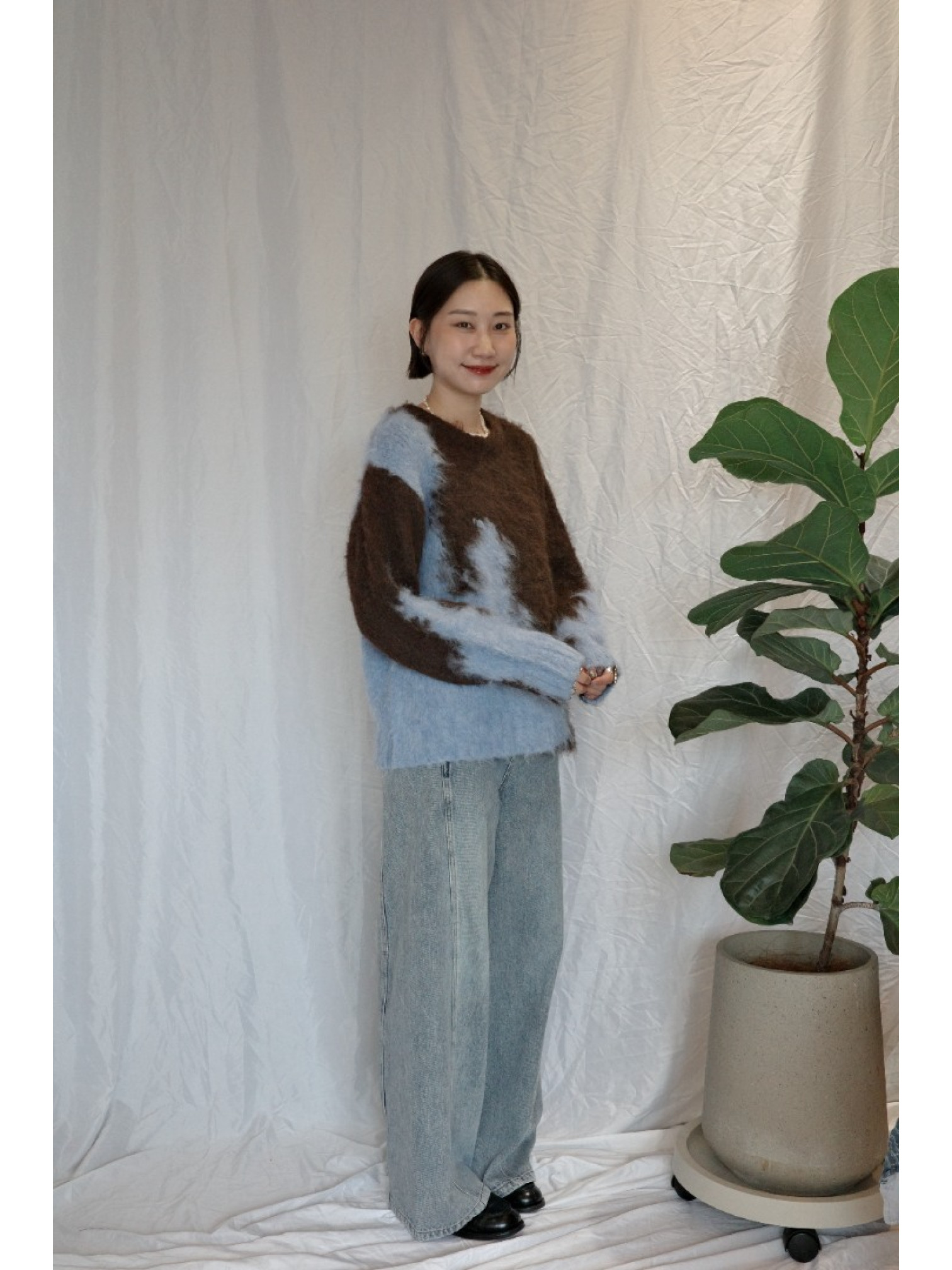 JP｜完美比例斜紋牛仔褲/淺藍