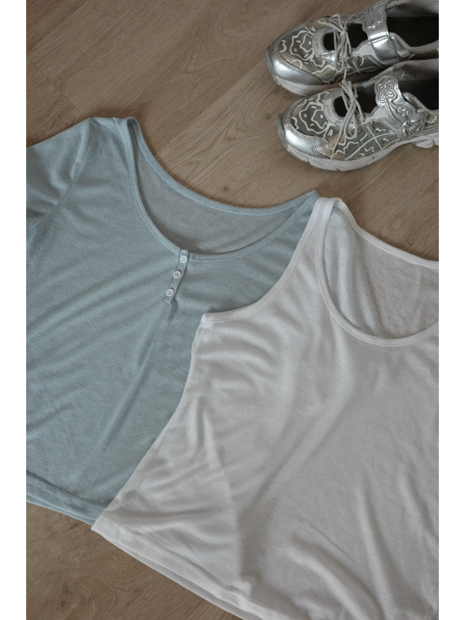 JP｜兩件式亨利領休閒上衣/淺藍