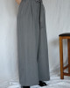 JP｜時髦立體剪裁吊帶褲/炭灰