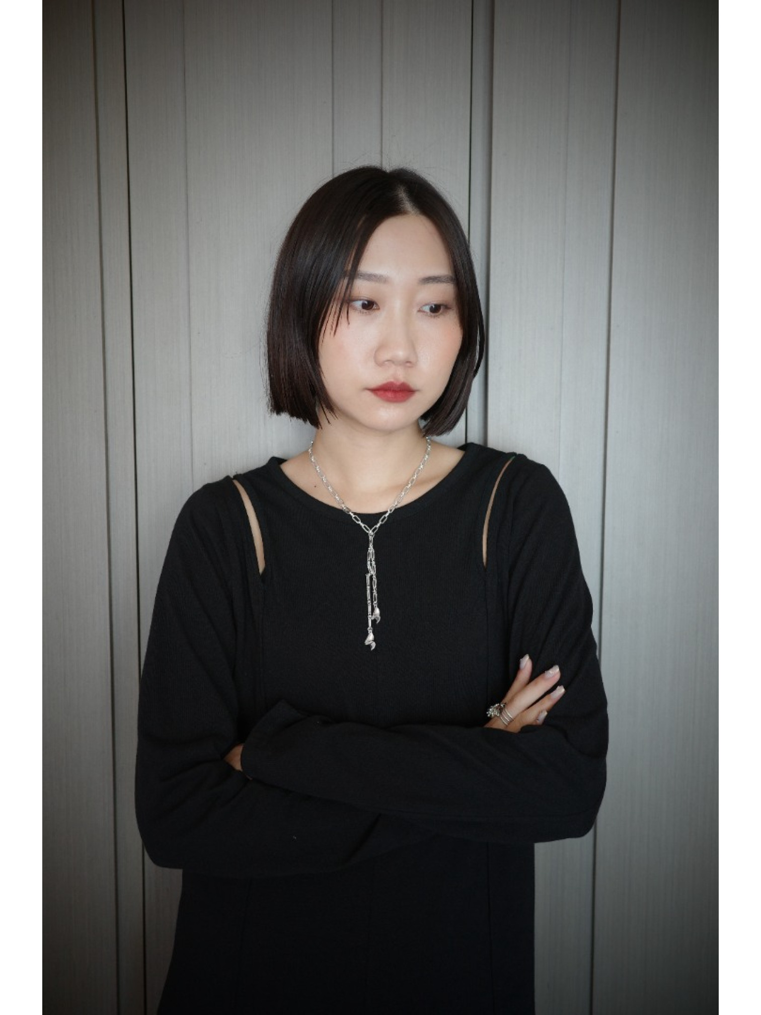 🇯🇵肩部簍空休閒洋裝/灰