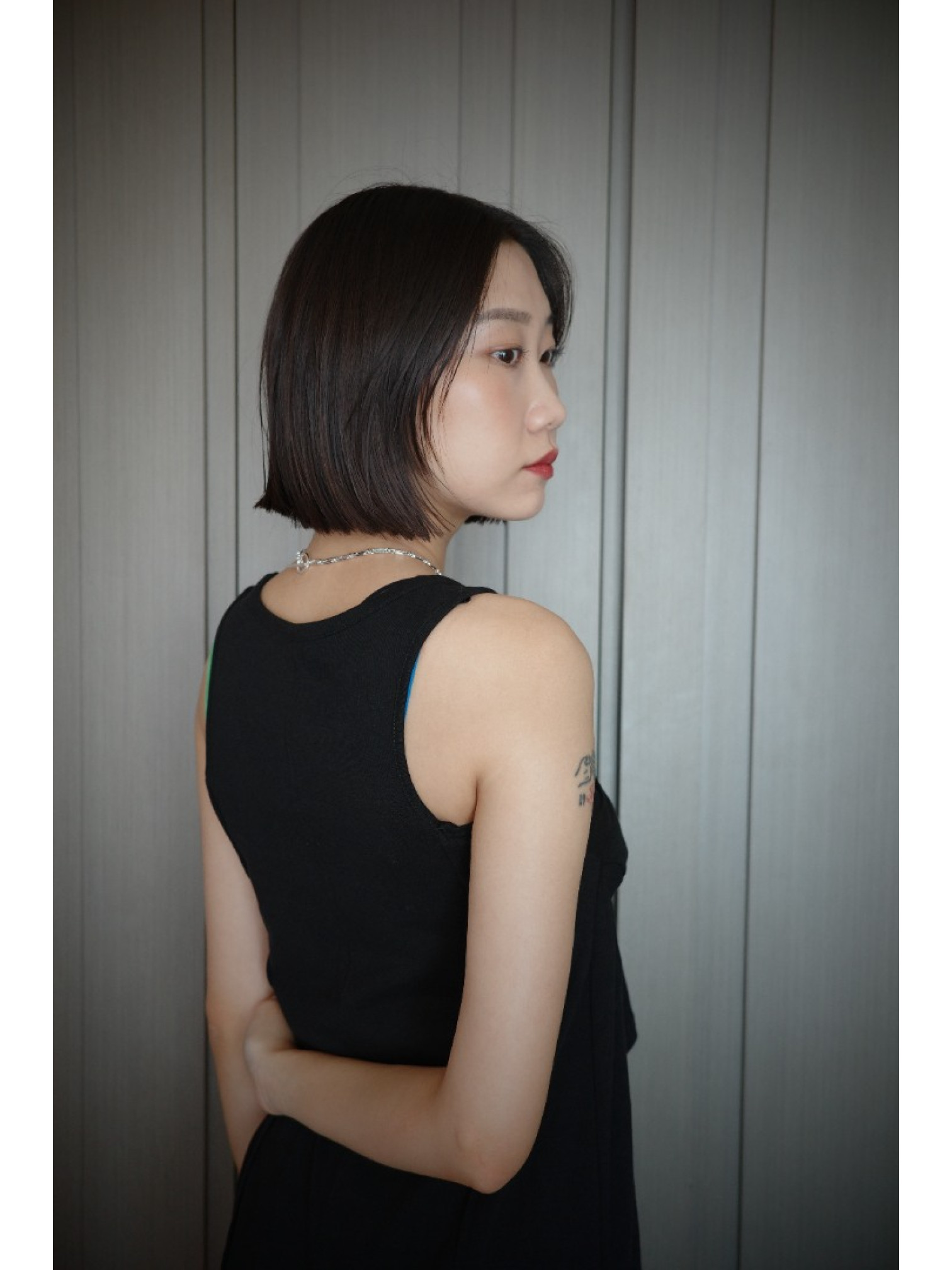 🇯🇵肩部簍空休閒洋裝/灰