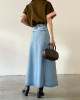 🇯🇵流蘇喇叭牛仔裙/藍